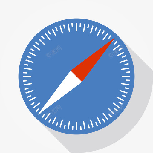 Safari苹果logos2扁平图标svg_新图网 https://ixintu.com Safari 扁平 苹果logos2
