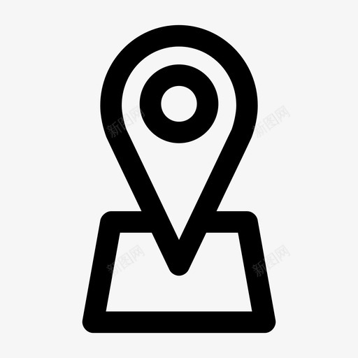 位置保持器定位地图位置图标svg_新图网 https://ixintu.com 位置保持器 地图位置 地图销 定位 我的位置 用户界面