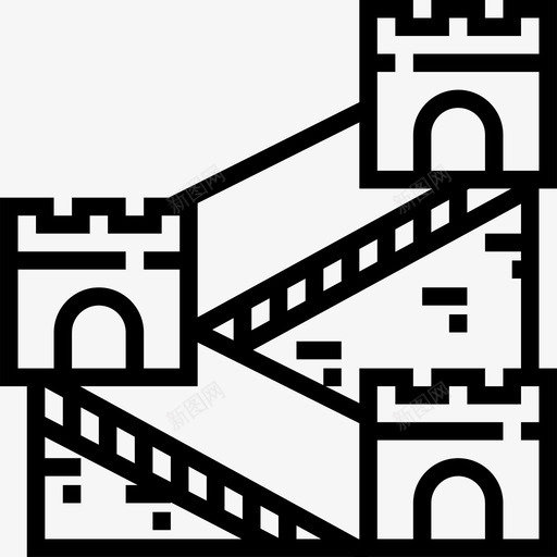 鲤鱼中国符号2线形图标svg_新图网 https://ixintu.com 中国符号2 线形 鲤鱼