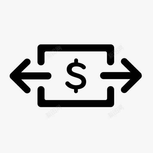 电汇电子资金转账金融图标svg_新图网 https://ixintu.com 交易 支付 电子资金转账 电汇 货币兑换 金融