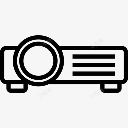 投影仪多媒体和娱乐10线性图标svg_新图网 https://ixintu.com 多媒体和娱乐10 投影仪 线性