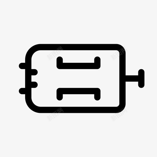 电动机发电机电力图标svg_新图网 https://ixintu.com 发动机 发电机 机器 电力 电动机 电动车
