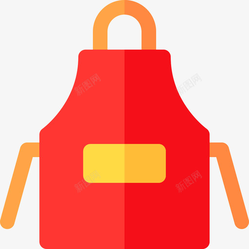 围裙家居用品7扁平图标svg_新图网 https://ixintu.com 围裙 家居用品7 扁平