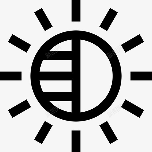 亮度ui23线性图标svg_新图网 https://ixintu.com ui23 亮度 线性