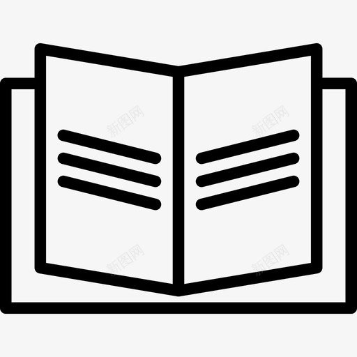 开本图书馆2直读图标svg_新图网 https://ixintu.com 图书馆2 开本 直读