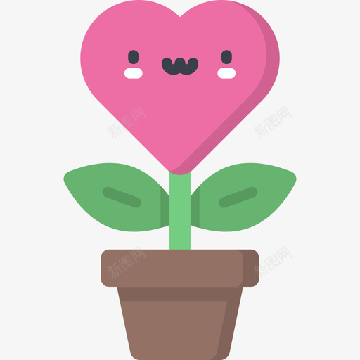 植物爱14平坦图标svg_新图网 https://ixintu.com 平坦 植物 爱14