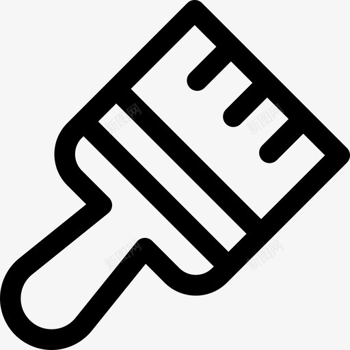 刷子烧烤7直纹图标svg_新图网 https://ixintu.com 刷子 烧烤7 直纹
