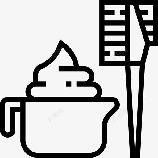 染发美发沙龙3直发图标svg_新图网 https://ixintu.com 染发 直发 美发沙龙3