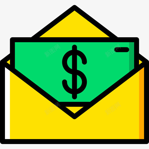 金钱商业78黄色图标svg_新图网 https://ixintu.com 商业78 金钱 黄色