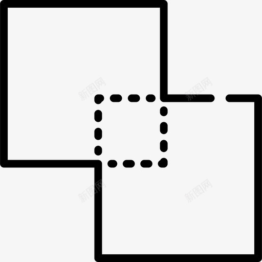 合并编辑工具6线性图标svg_新图网 https://ixintu.com 合并 矢量编辑工具6 线性