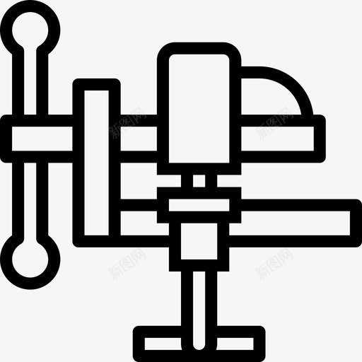 线夹木工13图标svg_新图网 https://ixintu.com 木工13 线夹