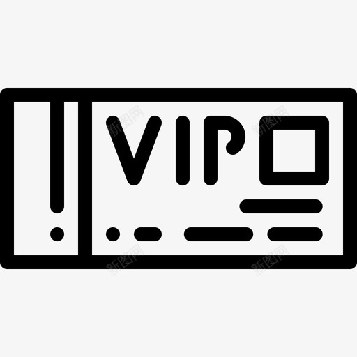 Vip通行证豪华14直系图标svg_新图网 https://ixintu.com Vip通行证 直系 豪华14