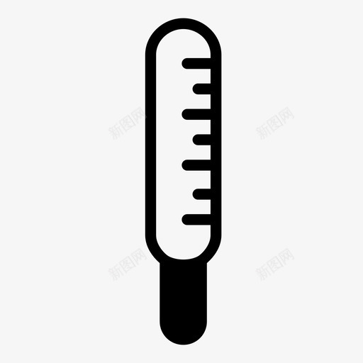 体温计发烧水银温度计图标svg_新图网 https://ixintu.com 体温 体温计 医疗 发烧 水银温度计 生病