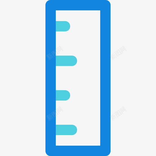 直尺界面53线蓝色图标svg_新图网 https://ixintu.com 界面53 直尺 线蓝色