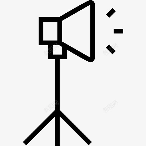聚光灯多媒体21线性图标svg_新图网 https://ixintu.com 多媒体21 线性 聚光灯
