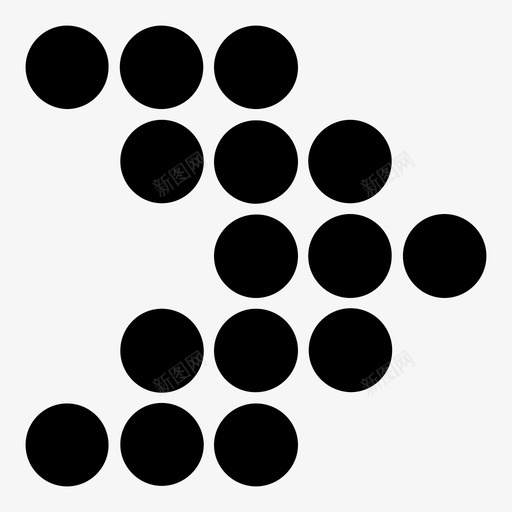 虚线箭头方向指向图标svg_新图网 https://ixintu.com 右 指向 方向 符号 箭头 虚线箭头