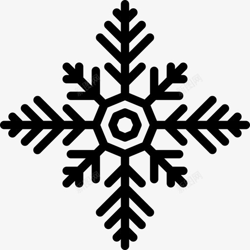 雪花127号天气线性图标svg_新图网 https://ixintu.com 127号天气 线性 雪花