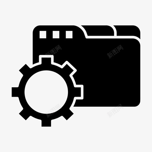 操作系统文件夹设置图标svg_新图网 https://ixintu.com 操作系统 文件夹 网页开发 设置