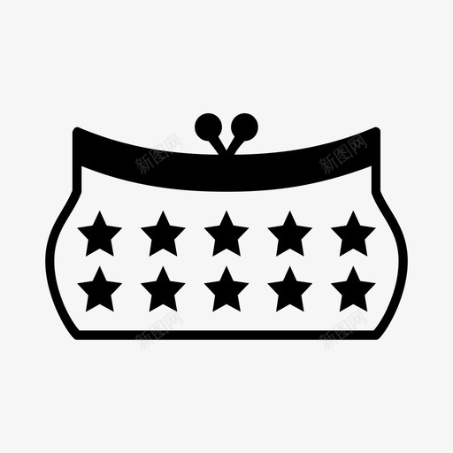 包时尚女孩图标svg_新图网 https://ixintu.com 储蓄 包 女孩 时尚 钱包