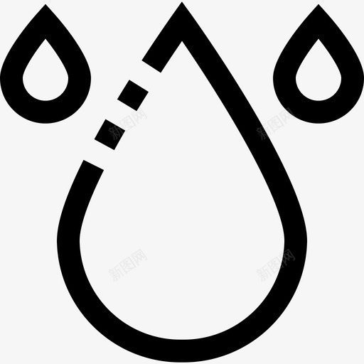 水天气和季节线性图标svg_新图网 https://ixintu.com 天气和季节 水 线性
