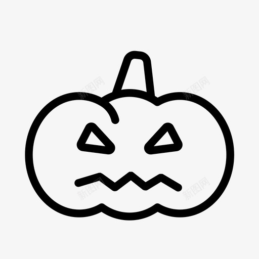 南瓜魔鬼葫芦图标svg_新图网 https://ixintu.com 万圣节 南瓜 葫芦 魔鬼