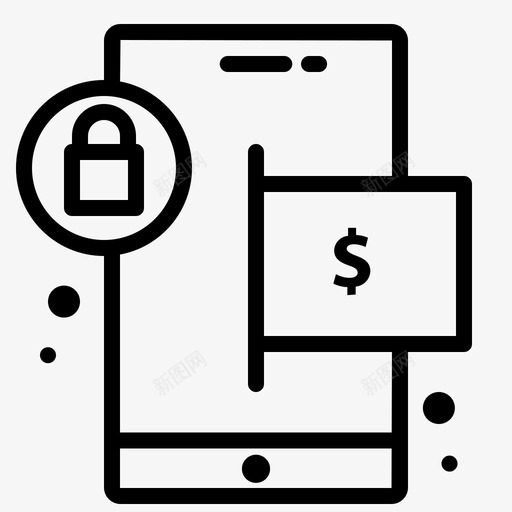 移动支付信用卡安全图标svg_新图网 https://ixintu.com 信用卡 安全 移动支付