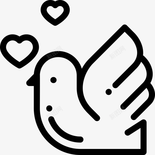 鸽子结婚35岁直系图标svg_新图网 https://ixintu.com 直系 结婚35岁 鸽子
