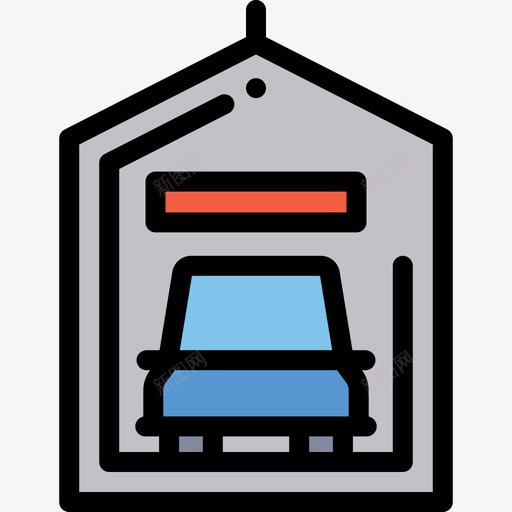 标签车库10线性颜色图标svg_新图网 https://ixintu.com 标签 线性颜色 车库10