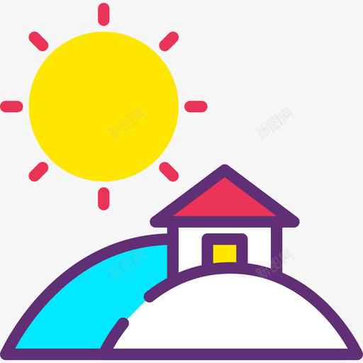 家风景44附魔图标svg_新图网 https://ixintu.com 家 附魔 风景44
