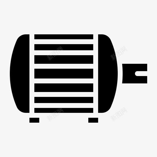 电机旋转工业设备图标svg_新图网 https://ixintu.com 工业设备 旋转 电机