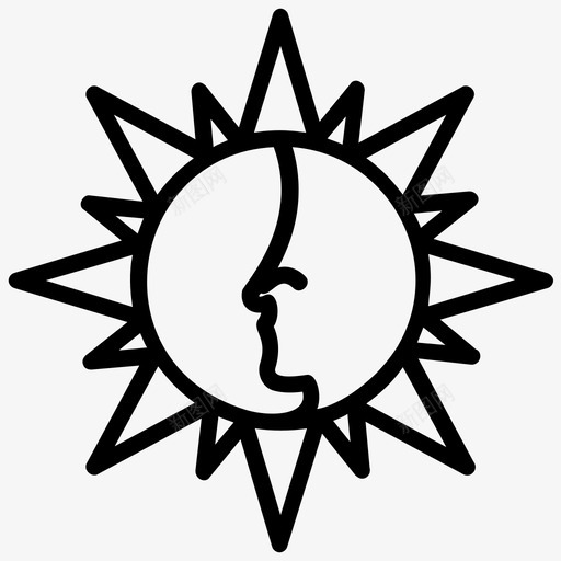 太阳纹身纹身艺术纹身图标svg_新图网 https://ixintu.com 太阳纹身 纹身创意 纹身线条图标 纹身艺术 纹身设计