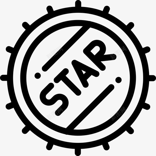 瓶盖啤酒9线性图标svg_新图网 https://ixintu.com 啤酒9 瓶盖 线性