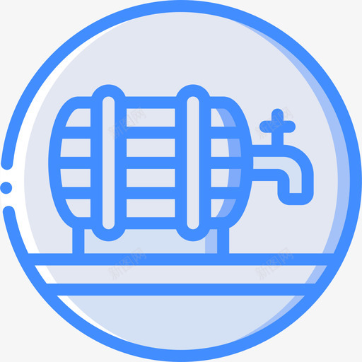 啤酒节日蓝色图标svg_新图网 https://ixintu.com 啤酒 节日 蓝色