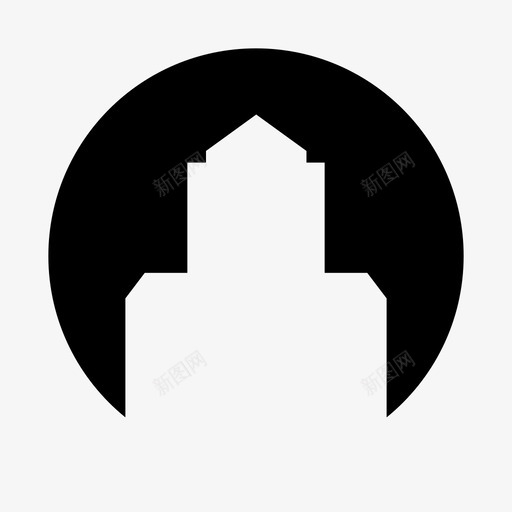 塔楼大厦公寓图标svg_新图网 https://ixintu.com 公寓 办公室 塔楼 塔楼圆形 大厦 市中心