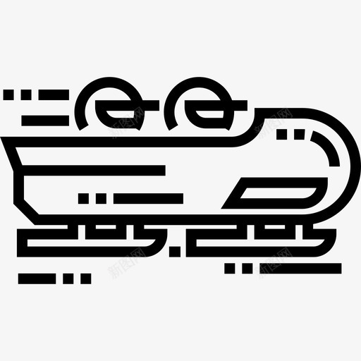 长橇极限运动8直线型图标svg_新图网 https://ixintu.com 极限运动8 直线型 长橇