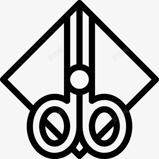 剪刀学习23线性图标svg_新图网 https://ixintu.com 剪刀 学习23 线性