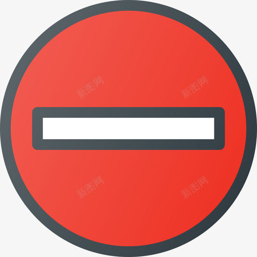 禁止交通路标线颜色图标svg_新图网 https://ixintu.com 交通路标 禁止 线颜色