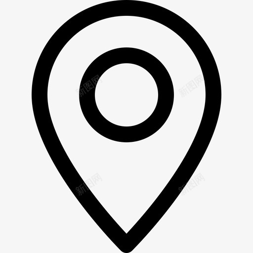 占位符地图位置线性图标svg_新图网 https://ixintu.com 占位符 地图位置 线性