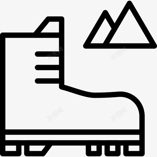 溜冰鞋户外活动8直线型图标svg_新图网 https://ixintu.com 户外活动8 溜冰鞋 直线型