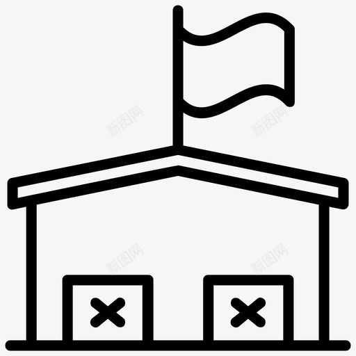 仓库农产品仓库农场仓库图标svg_新图网 https://ixintu.com 仓库 仓库建筑 农产品仓库 农场仓库 农田线景观
