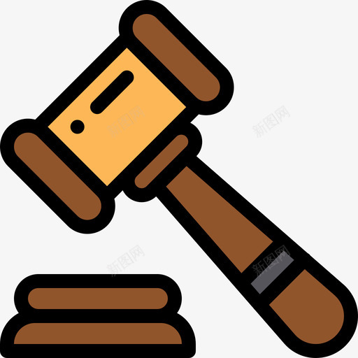 拍卖银行16线性颜色图标svg_新图网 https://ixintu.com 拍卖 线性颜色 银行16