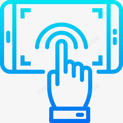 触摸屏智能手机应用程序3渐变图标svg_新图网 https://ixintu.com 智能手机应用程序3 渐变 触摸屏