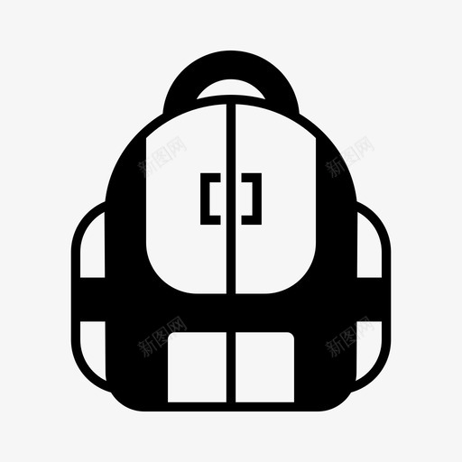 包徒步旅行行李图标svg_新图网 https://ixintu.com 包 半背包 徒步旅行 旅行者 背包 行李