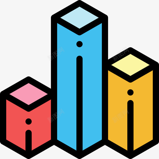 条形图信息图元素线颜色图标svg_新图网 https://ixintu.com 信息图元素 条形图 线颜色
