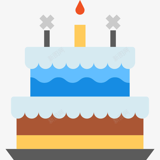 生日蛋糕生活方式5扁平图标svg_新图网 https://ixintu.com 扁平 生日蛋糕 生活方式5