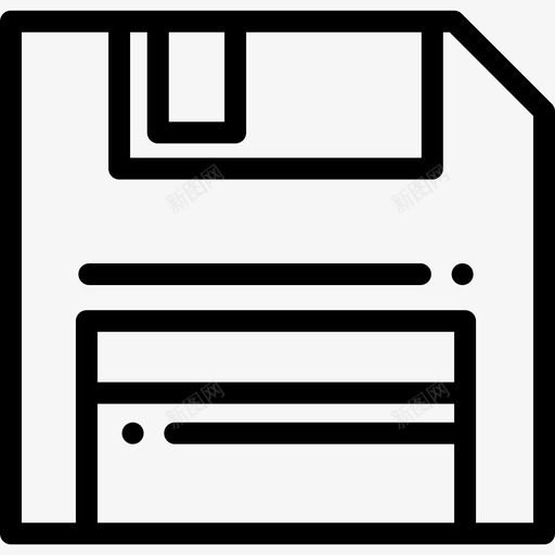 软盘计算机部件5线性图标svg_新图网 https://ixintu.com 线性 计算机部件5 软盘