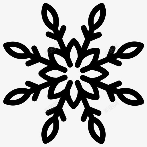 雪花抽象雪花圣诞雪花图标svg_新图网 https://ixintu.com 几何雪花 几何雪花图标 圣诞雪花 抽象雪花 雪花 雪花设计
