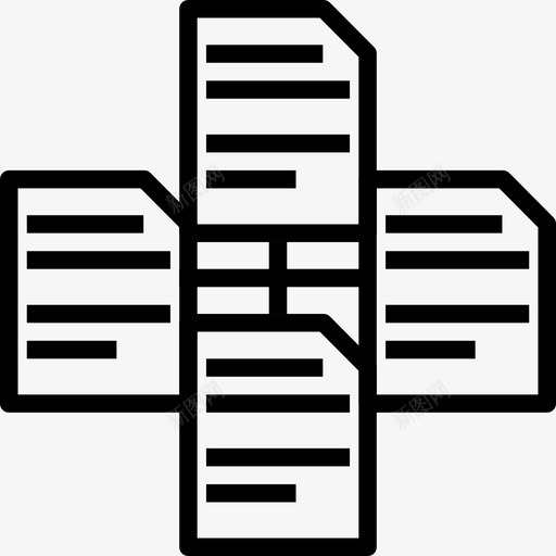 文件新闻10直线图标svg_新图网 https://ixintu.com 文件 新闻10 直线