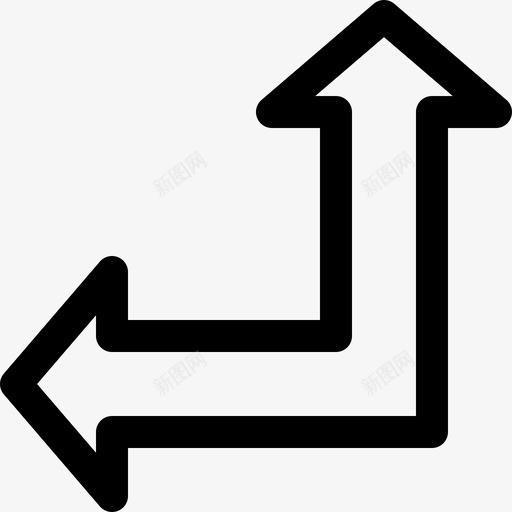 双箭头箭头10直线图标svg_新图网 https://ixintu.com 双箭头 直线 箭头10