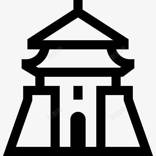 蒋介石纪念碑17座直线型图标svg_新图网 https://ixintu.com 直线型 纪念碑17座 蒋介石
